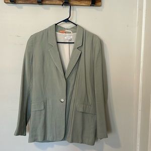 Light green top shop blazer